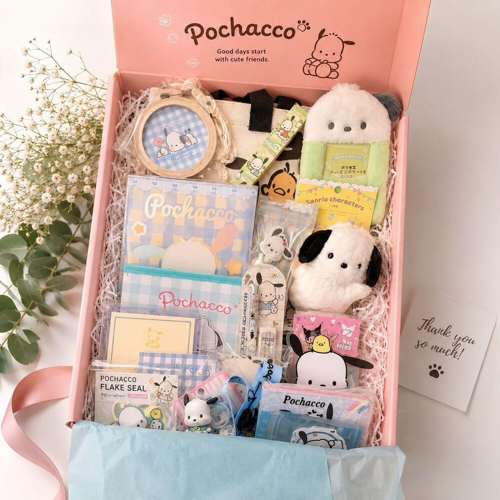 Sanrio Pochacco 10 Pc Premium Gift Set - Includes Acrylic Pen Holder Office Home